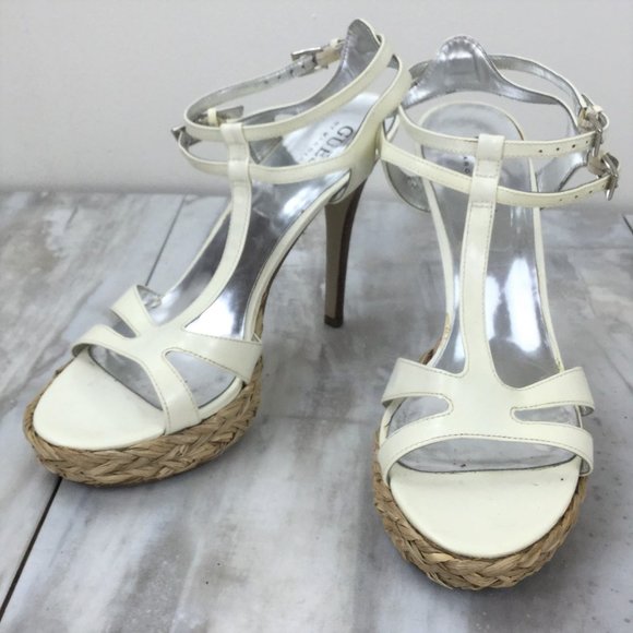 Guess by Marciano Bone Platform Heels 7.5 - Picture 9 of 9